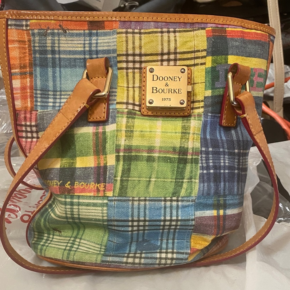 Dooney & Bourke Colorful Plaid Shoulder Bag